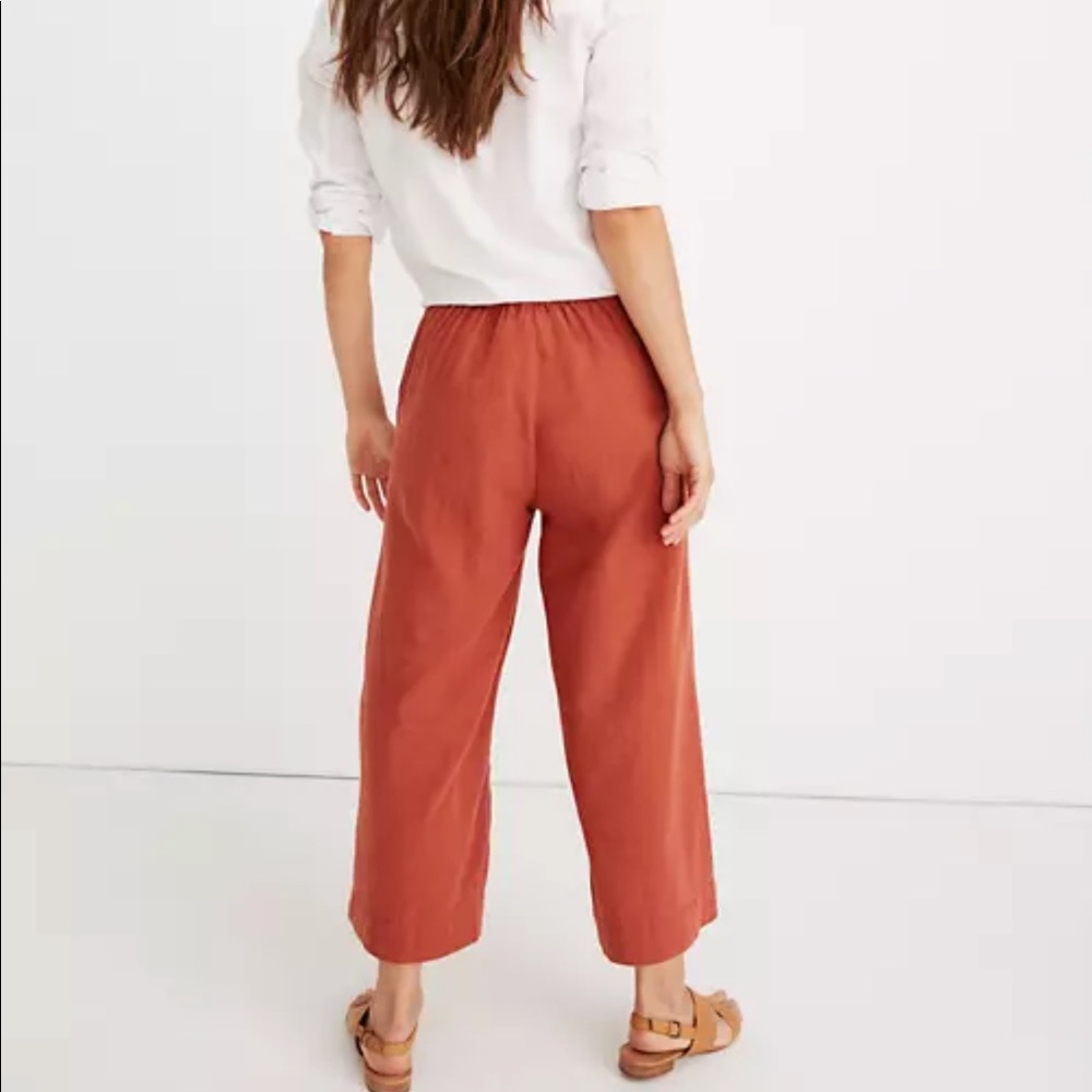 Madewell Wide Leg Linen Pants CREAM COLOR
